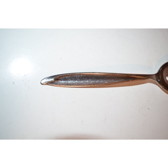 International Deluxe AMERICANA slotted Pierced Serving Spoon  8 1/2"  Stainless - Picture 2 of 5